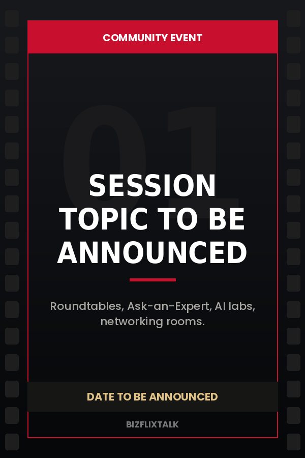 Upcoming community event — placeholder poster