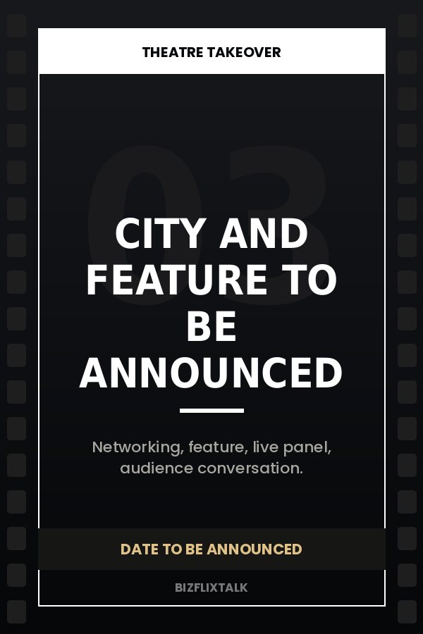 Upcoming Live Theatre Takeover — placeholder poster
