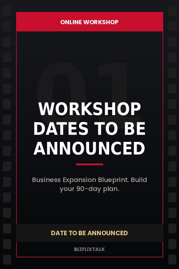 Upcoming Blueprint online workshop — placeholder poster