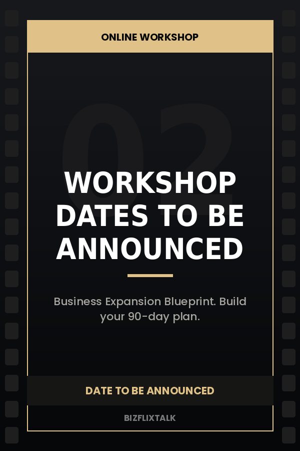 Upcoming Blueprint online workshop — placeholder poster