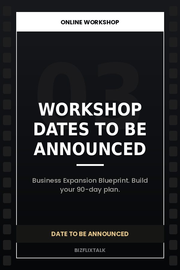 Upcoming Blueprint online workshop — placeholder poster