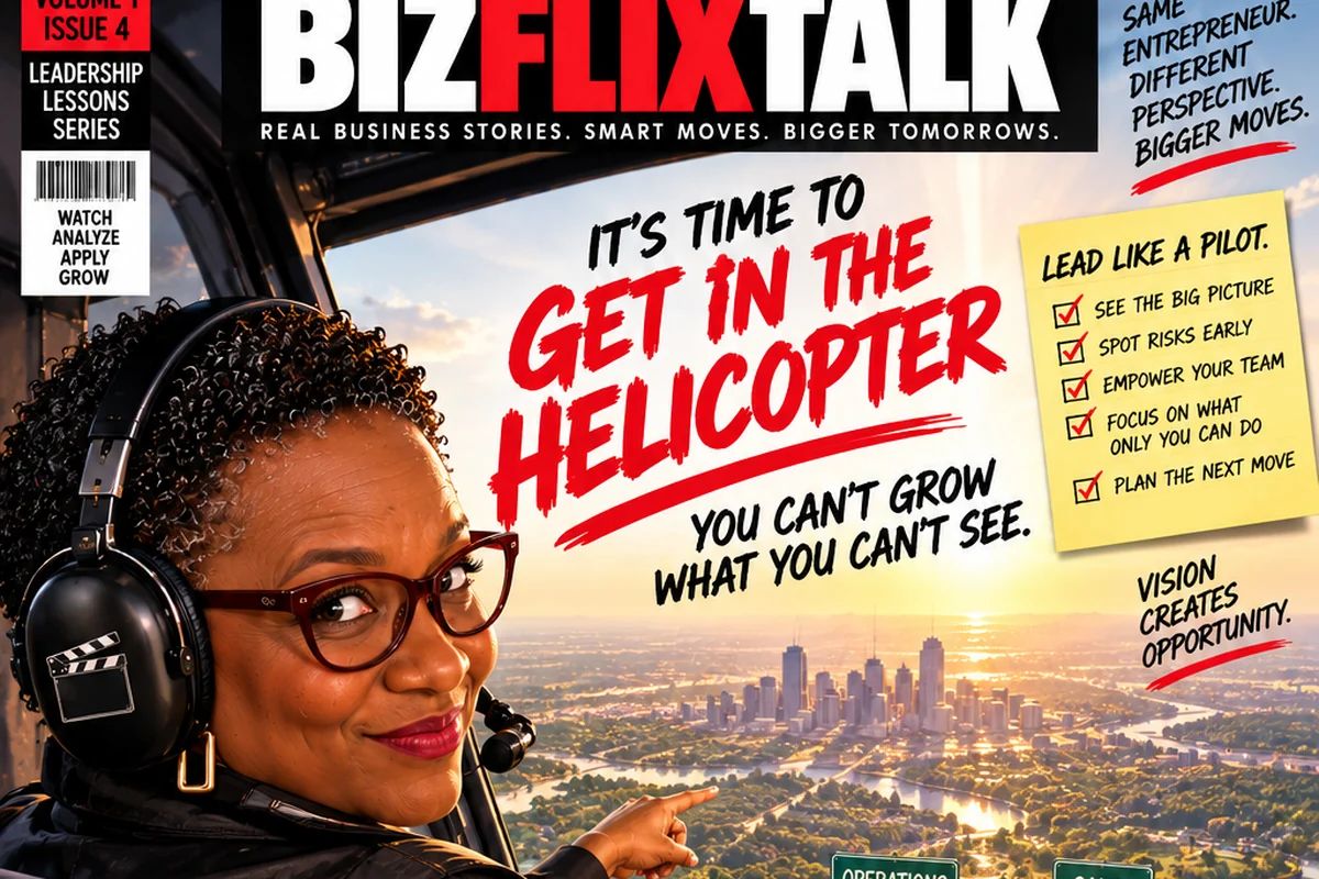 BizFlixTalk cover: It is time to get in the helicopter - you cannot grow what you cannot see