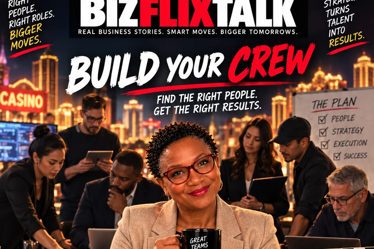 BizFlixTalk cover: Build your crew - find the right people, get the right results